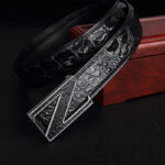 Thắt lưng da cá sấu mặt chữ Z Tonio TO312